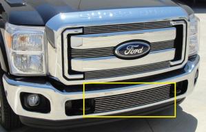 2011-2012 Ford Super Duty T-Rex Bumper Billet Grille Insert - Between Tow Hooks