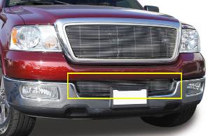 2004-2008 Ford F150 (All Models), 2005-2007 Lincoln Mark LT T-Rex Bumper Billet Grille Insert (10 Bars)