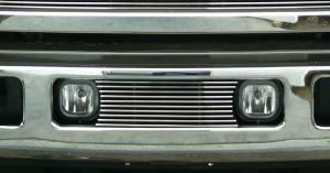 2005-2007 Ford Super Duty T-Rex Bumper Billet Grille Insert - Fits Between Factory Fog Lights (10 Bars)