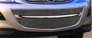 2010-2011 Mazda CX9 T-Rex Bumper Billet Grille Insert - 4 Piece (Includes Polished End Caps)