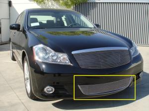 2008-2010 Infiniti M35, M45 T-Rex Bumper Billet Grille Insert (Except Road Sensing Cruise)