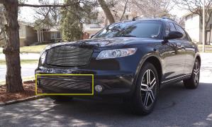 2006-2008 Infiniti FX (Except Road Sensing Cruise) T-Rex Bumper Billet Grille Insert (6 Bars)