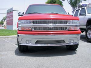 1999-2002 Chevrolet Silverado T-Rex Vertical Billet Grille Insert - (69, 68 Bars)