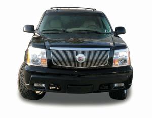 2002-2006 Cadillac Escalade, EXT, ESV T-Rex New Design Vertical Billet Grille Insert With Center Billet Logo Plate (64 Bars)