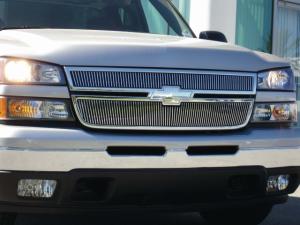 2006 Chevrolet Silverado T-Rex Vertical Billet Grille Overlay/Bolt On & Insert