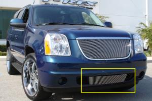 2007-2012 GMC Yukon T-Rex Vertical Bumper Insert (Vertical Between Tow Hooks, 51 Bars)