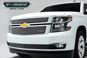 15 Chevrolet Suburban/Tahoe T-Rex Sport Series Mesh Grilles - Polished, Stainless