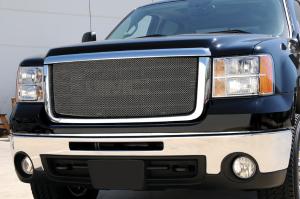 2007-2012 GMC Sierra T-Rex Sport Series Formed Mesh Grille - Stainless Steel - Triple Chrome 