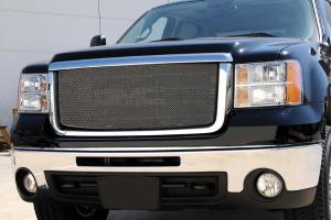 2007-2010 GMC Sierra Heavy Duty T-Rex Sport Series Formed Mesh Grille - Stainless Steel - Triple Chrome Plated