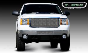 2011-2012 GMC Sierra Heavy Duty T-Rex Sport Series Formed Mesh Grille - Stainless Steel - Triple Chrome 