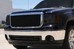 2007-2012 GMC Sierra T-Rex Sport Series Formed Mesh Grille - All Black Powdercoat