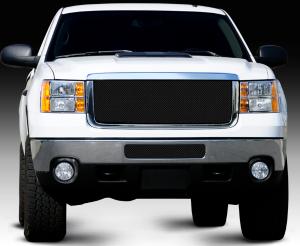 2011-2012 GMC Sierra Heavy Duty T-Rex Sport Series Formed Mesh Grille - All Black Powdercoat