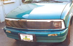 1994-1997 Chevrolet S10, 1995-1997 Chevrolet Blazer T-Rex Grille Assembly - Chrome - S. Beam With Phantom Installed - No Head Lamp Recess Needed