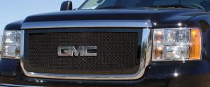 2007-2010 GMC Sierra Heavy Duty T-Rex Upper Class Mesh Grille - All Black 