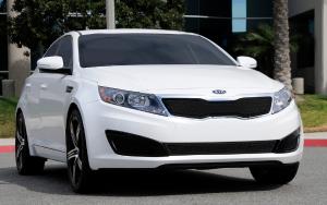 2011 Kia Optima;;Will Not Fit SX;;Will Not Fit Vehicles With Sporty Type Grille T-Rex Upper Class Mesh Grille - All Black With Formed Mesh Center