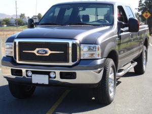 05-07 Ford F-250/F-350 Super Duty (Except Harley Edition Trucks) T-Rex Upper Class Series Mesh Grilles - Black, Steel