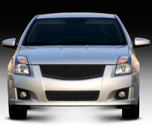 2008-2012 Nissan Sentra 2.0 SR;;SE-R Fits Vehicles With Sport Grille And Sport Fascia T-Rex Upper Class Mesh Grille - All Black (Fits Vehicles With Sport Grille And Sport Fascia) 