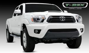 2012 Toyota Tacoma T-Rex Upper Class Mesh Grille Overlay/Bolt On - 4 Piece - All Black