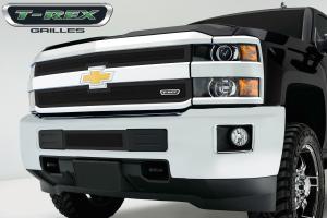 15-16 Chevrolet Silverado 2500/3500 HD T-Rex Upper Class Series Bumper Mesh Grille - Black, Steel