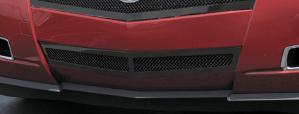 2008-2012 Cadillac CTS T-Rex Upper Class Bumper Mesh Grille - All Black With Formed Mesh (Center Only)