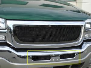 2003-2006 GMC Sierra T-Rex Upper Class Bumper Mesh Grille - All Black (Mesh Only - No Frame) 