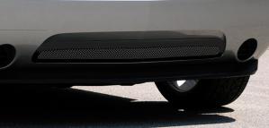 2011-2012 Dodge Challenger T-Rex Upper Class Bumper Mesh Grille - All Black With Frame