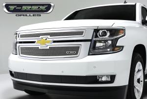 15 Chevrolet Suburban/Tahoe T-Rex Upper Class Series Mesh Grilles - Bolt-On, Stainless