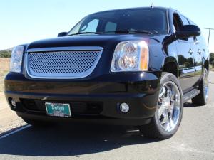 2007-2012 GMC Yukon T-Rex Denali Style Stainless Steel Grille With Round Holes (Without GMC logo)