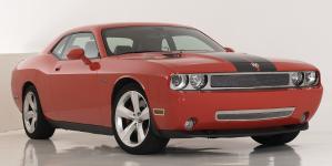 2009-2012 Dodge Challenger T-Rex Upper Class Polished Stainless Mesh Grille - Full Opening With Formed Mesh Center (Headlights Area Is Exposed For Street Use)