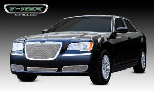 2011-2012 Chrysler 300 T-Rex Upper Class Polished Stainless Mesh Grille With Formed Mesh Center