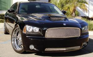 2005-2010 Dodge Charger T-Rex Upper Class Polished Stainless Mesh Grille 