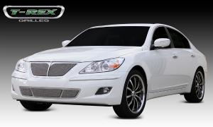 2009-2011 Hyundai Genesis Sedan T-Rex Upper Class Polished Stainless Mesh Grille With Formed Mesh Center