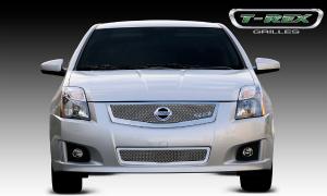 2008-2012 Nissan Sentra 2.0 SR;;SE-R Fits Vehicles With Sport Grille And Sport Fascia T-Rex Upper Class Mesh Grille With logo plate (Fits Vehicles With Sport Grille And Sport Fascia)