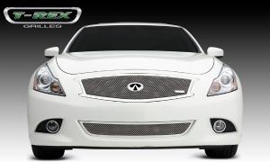 11-13 Infiniti G37 (Sedan) T-Rex Upper Class Series Mesh Grille with Logo Cut - Polished