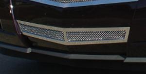 2008-2012 Cadillac CTS T-Rex Upper Class Polished Stainless Bumper Mesh Grille With Formed Mesh Center (Center Only)