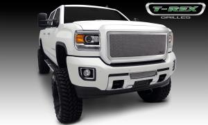 15 GMC Sierra HD T-Rex Upper Class Series Bumper Mesh Grille - Stainless, Polished