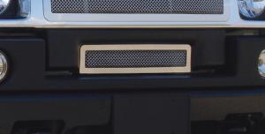 2003-2007 Hummer H2 T-Rex Upper Class Polished Stainless Bumper Mesh Grille With Formed Mesh Center 