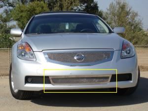 2008-2009 Nissan Altima Coupe T-Rex Upper Class Polished Stainless Bumper Mesh Grille 