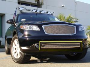 2006-2008 Infiniti FX (Except Road Sensing Cruise) T-Rex Upper Class Polished Stainless Bumper Mesh Grille 