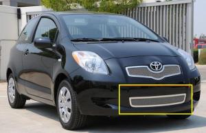 2007-2008 Toyota Yaris Hatchback T-Rex Upper Class Polished Stainless Bumper Mesh Grille 