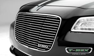 15 Chrysler 300 T-Rex Laser Billet Series Grille - Polished, Aluminum