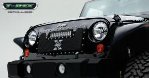 07-13 Jeep Wrangler T-Rex Torch Series Grille - Steel