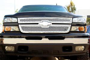 2006 Chevrolet Silverado T-Rex X-Metal Series - Studded Main Grille - Polished SS - 2 Piece Style