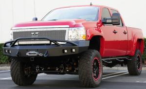 2011-2012 Chevrolet Silverado Heavy Duty T-Rex X-Metal Series - Studded Main Grille - Polished - Custom 1 Piece Style (Replaces OE Grille, UPS OS3)