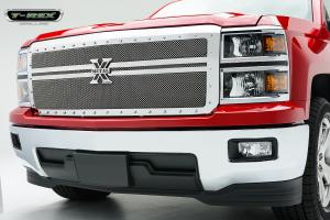 14-15 Chevrolet Silverado 1500 T-Rex X-Metal Series Grille - 2 Bars, Polished