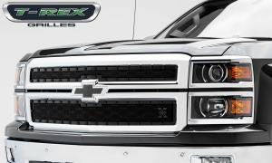 14-15 Chevrolet Silverado Z71 T-Rex X-Metal Series Grilles - Black, Steel