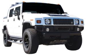 2003-2007 Hummer H2 T-Rex X-Metal Series - Studded Main Grille - All Black 