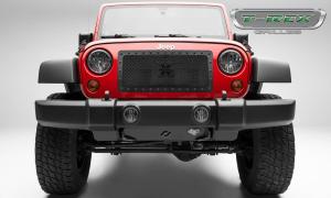 07-15 Jeep Wrangler T-Rex X-Metal Series Grille - Black, Steel