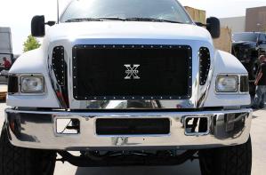 04-11 Ford F-Super Duty F650 T-Rex X-Metal Series Grilles - Black, Steel