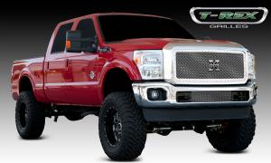 2011-2012 Ford Super Duty T-Rex X-Metal Series - Studded Main Grille - Polished SS - 1 Piece